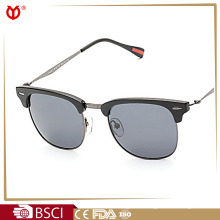 Classic half frame elegant polarized sunglasses for men